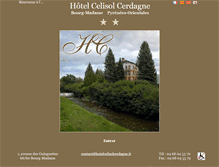 Tablet Screenshot of hotelcelisolcerdagne.fr